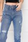 Blue jeans high waisted loose fit aims denim 5 - StarShinerS.com
