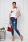 Blue jeans skinny jeans high waisted denim small rupture of material 5 - StarShinerS.com