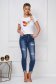 Blue jeans skinny jeans high waisted denim small rupture of material 1 - StarShinerS.com