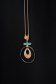Black women`s blouse loose fit georgette accesorised with necklace 5 - StarShinerS.com