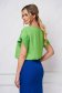 Green women`s blouse loose fit georgette accesorised with necklace 2 - StarShinerS.com