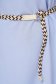 Rochie din georgette albastru-deschis scurta cu croi larg si accesoriu tip curea - SunShine 3 - StarShinerS.ro