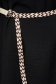 Rochie din georgette neagra scurta cu croi larg si accesoriu tip curea - SunShine 5 - StarShinerS.ro