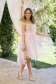 Lightpink dress cloche with elastic waist short cut from tulle 2 - StarShinerS.com