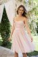 Lightpink dress cloche with elastic waist short cut from tulle 1 - StarShinerS.com