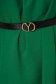 Bluza dama din material subtire verde asimetrica cu croi larg si accesoriu tip curea - SunShine 5 - StarShinerS.ro