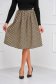 Midi StarShinerS cloche skirt elastic waist slightly elastic fabric office with geometrical print 1 - StarShinerS.com
