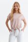 Bluza dama Top Secret roz deschis casual cu croi larg din material subtire cu buline 1 - StarShinerS.ro