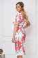 Dress midi pencil crepe with floral print 2 - StarShinerS.com