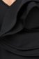 Rochie din material elastic reiat neagra midi tip creion cu volanase - SunShine 6 - StarShinerS.ro