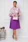 Dress midi cloche elastic cloth georgette with floral print 4 - StarShinerS.com