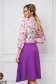 Dress midi cloche elastic cloth georgette with floral print 2 - StarShinerS.com