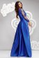 Blue dress cloche long laced taffeta wrap over front 3 - StarShinerS.com