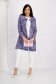 Overcoat elastic cloth with floral print lateral pockets straight - StarShinerS 5 - StarShinerS.com
