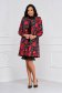 Overcoat elastic cloth with floral print lateral pockets straight - StarShinerS 1 - StarShinerS.com