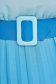Rochie din voal albastra plisata midi in clos cu elastic in talie - SunShine 6 - StarShinerS.ro