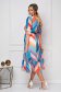 Rochie din voal midi in clos cu elastic in talie cu imprimeu abstract - SunShine 2 - StarShinerS.ro