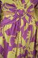 Rochie SunShine lunga in clos cu elastic in talie din material subtire crapata pe picior cu decupaje in material 5 - StarShinerS.ro