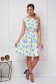 Dress short cut cloche elastic cloth with floral print 3 - StarShinerS.com