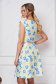 Dress short cut cloche elastic cloth with floral print 2 - StarShinerS.com
