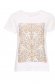 Tricou din bumbac alb cu croi larg si imprimeu abstract - Top Secret 6 - StarShinerS.ro