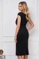 - StarShinerS black dress midi pencil crepe with glitter details 2 - StarShinerS.com