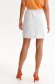 White skirt short cut straight denim with pockets 2 - StarShinerS.com