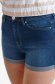 Blue short denim medium waist with front pockets 4 - StarShinerS.com