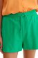 Green shorts medium waist cotton lateral pockets 5 - StarShinerS.com