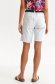 White shorts high waisted loose fit denim accessorized with belt 3 - StarShinerS.com