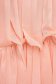 Rochie din material subtire piersica scurta in clos cu umeri goi - Artista 4 - StarShinerS.ro