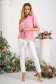 Bluza dama din voal cu aspect creponat roz cu croi larg - Lady Pandora 5 - StarShinerS.ro