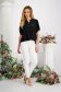 Bluza dama din voal cu aspect creponat neagra cu croi larg - Lady Pandora 4 - StarShinerS.ro
