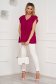 Raspberry women`s blouse loose fit georgette with ruffle details 4 - StarShinerS.com