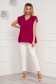 Raspberry women`s blouse loose fit georgette with ruffle details 3 - StarShinerS.com