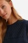 Bluza dama Top Secret albastru-inchis casual cu croi larg din bumbac cu broderie in fata 4 - StarShinerS.ro