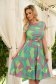 - StarShinerS dress lycra midi cloche with elastic waist abstract 1 - StarShinerS.com