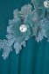 Rochie din voal verde midi in clos cu elastic in talie si aplicatii florale - StarShinerS 5 - StarShinerS.ro