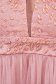 Lightpink dress long cloche from tulle with glitter details slit 4 - StarShinerS.com