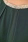 Rochie din voal verde petrol midi cu croi larg accesorizata cu pietre stras 5 - StarShinerS.ro
