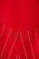 Red dress elegant midi pencil frontal slit with bright details elastic cloth 4 - StarShinerS.com