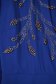 Rochie din voal albastra midi in clos cu aplicatii cu perle si pietre strass 4 - StarShinerS.ro