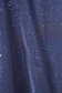 Rochie din tul cu aplicatii cu sclipici albastru-inchis midi in clos 4 - StarShinerS.ro
