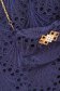 Rochie din dantela brodata bleumarin midi tip creion accesorizata cu geanta 3 - StarShinerS.ro