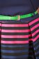 Darkblue dress short cut cloche elastic cloth organza with stripes 5 - StarShinerS.com