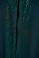 Green dress midi straight elastic cloth from veil fabric with crystal embellished details 4 - StarShinerS.com