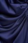 Darkblue dress long taffeta pencil slit 5 - StarShinerS.com
