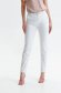 White trousers casual conical medium waist lateral pockets 2 - StarShinerS.com