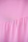 Rochie din material subtire roz deschis midi cu croi larg si volanase - Lady Pandora 5 - StarShinerS.ro