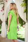 Lightgreen dress thin fabric midi loose fit with ruffle details 2 - StarShinerS.com